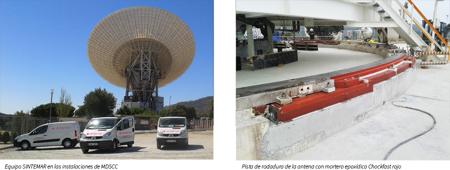 SINTEMAR renueva la pista de rodadura de una antena de la NASA en Madrid