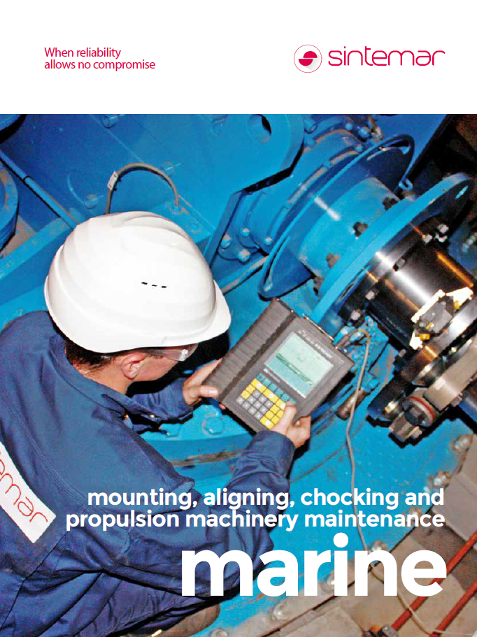 Mounting, aligning, chocking and propulsion machinery maintenance marine