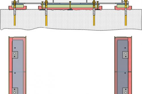 Grouting design chocking