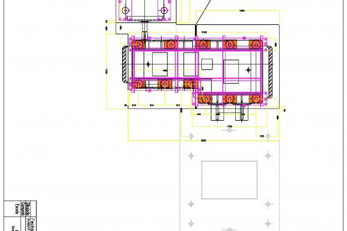 Diseño taqueado de reconstrucción de bancada y grouting motor y reductor perfil